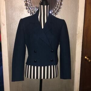 Roberto Avolio Academia Preppy Old Money Vintage 100% Lana Wool Blue Blazer